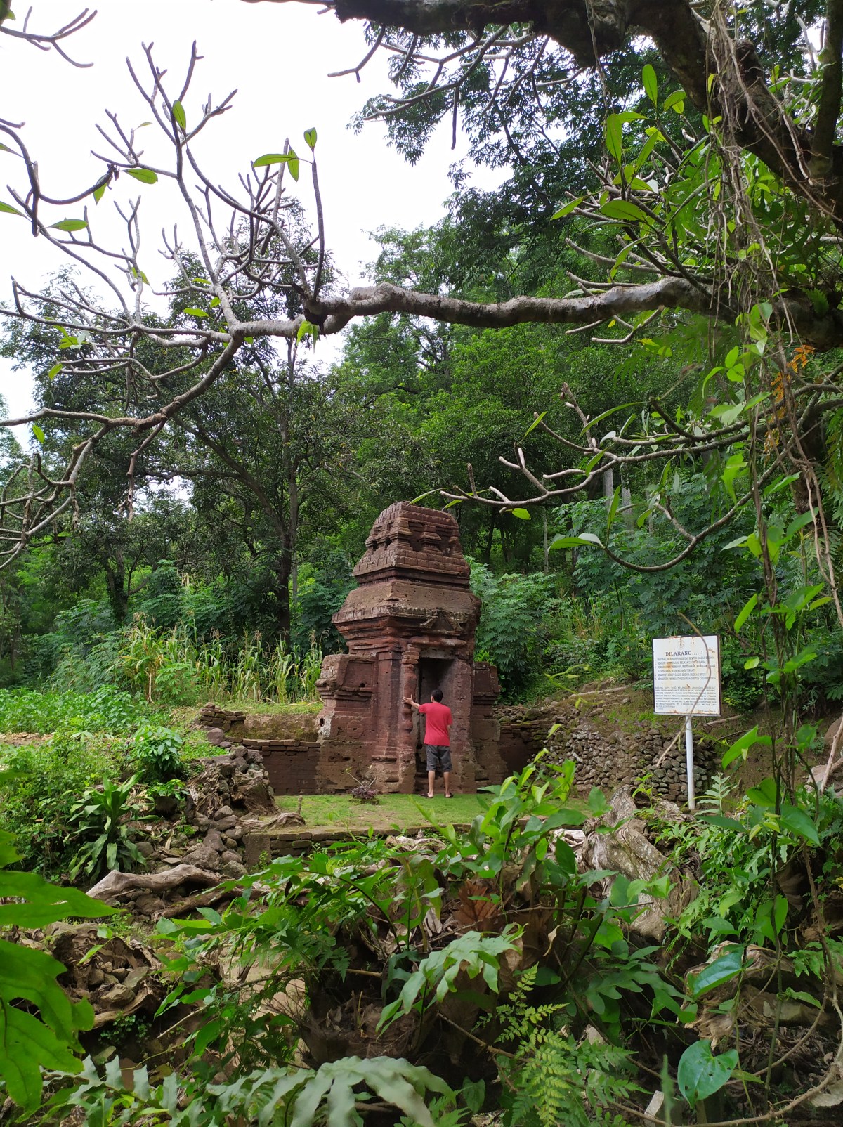 Candi Gapura Lanang, candi tersembunyi di kaki gunung&nbsp;Penanggunagan.